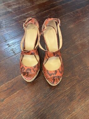 Brian Atwood- NWOT. Never worn. Platform espadrille 8/8.5